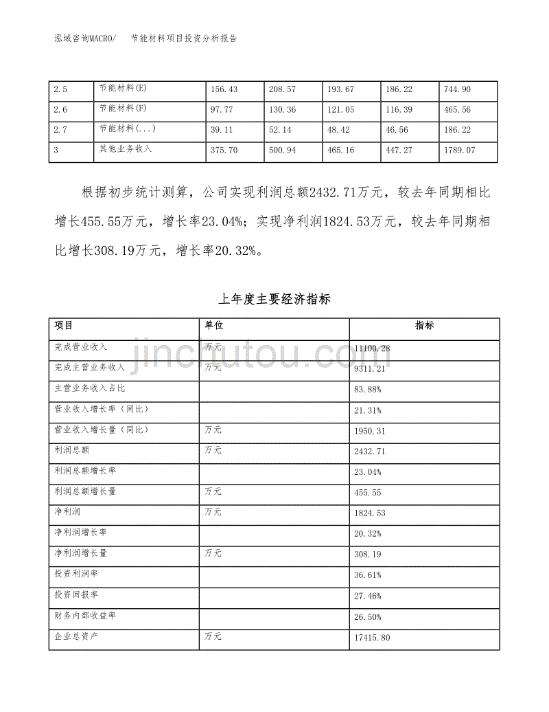 节能材料项目投资分析报告（总投资8000万元）（41亩）_第3页