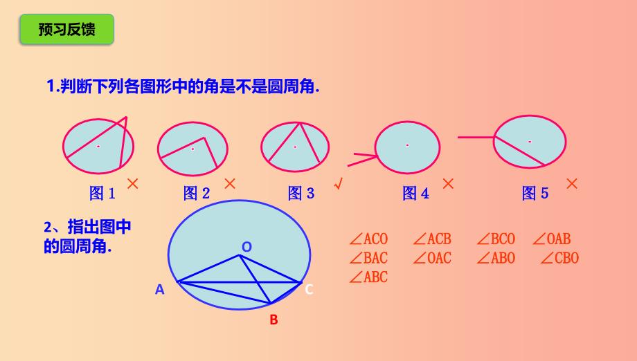 九年级数学下册 第3章 圆 3.4 圆周角和圆心角的关系 3.4.1 圆周角和圆心角的关系课件 北师大版_第4页