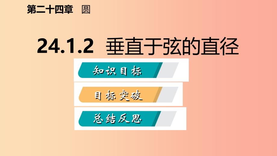 2019年秋九年级数学上册第24章圆24.1圆的有关性质24.1.2垂直于弦的直径听课课件 新人教版_第2页