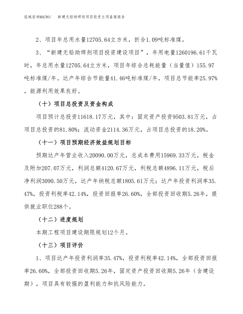 新建无铅助焊剂项目投资立项备案报告(项目立项).docx_第3页