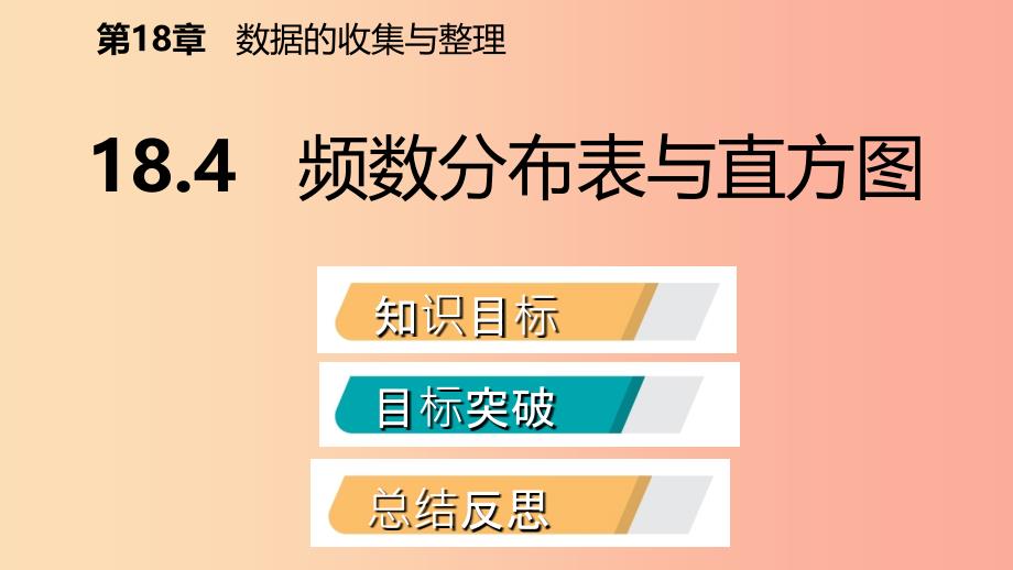 2019年春八年级数学下册 第十八章 数据的收集与整理 18.4 频数分布表与直方图课件（新版）冀教版_第2页