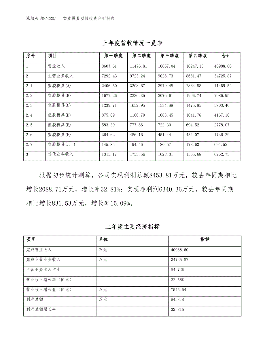 塑胶模具项目投资分析报告（总投资20000万元）（69亩）_第3页