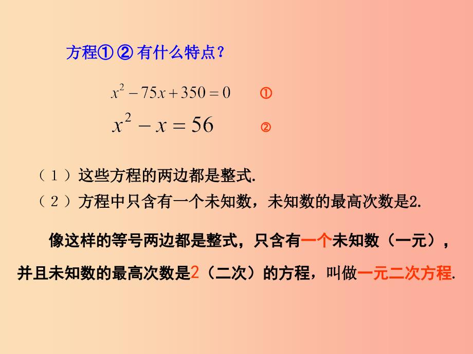 湖南省九年级数学上册 第二十一章 一元二次方程 21.1 一元二次方程课件新人教版_第4页