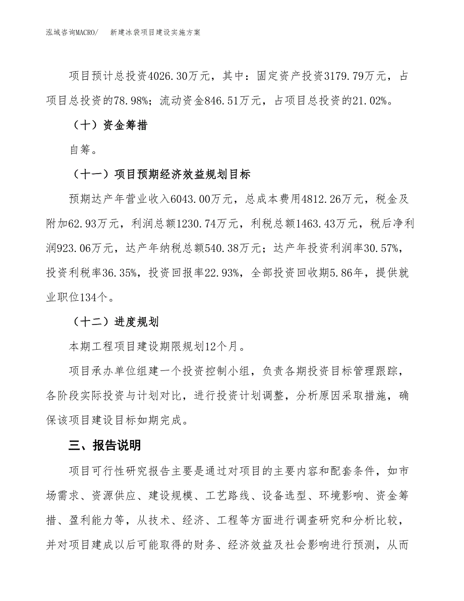 (申报)新建冰袋项目建设实施方案.docx_第4页