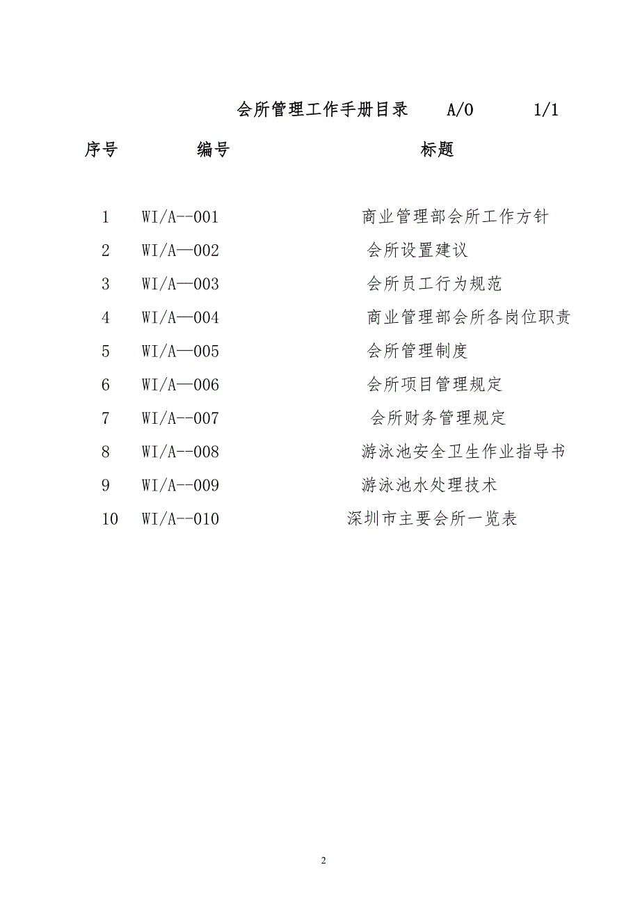 2019年某公司物业会所管理制度精品_第2页