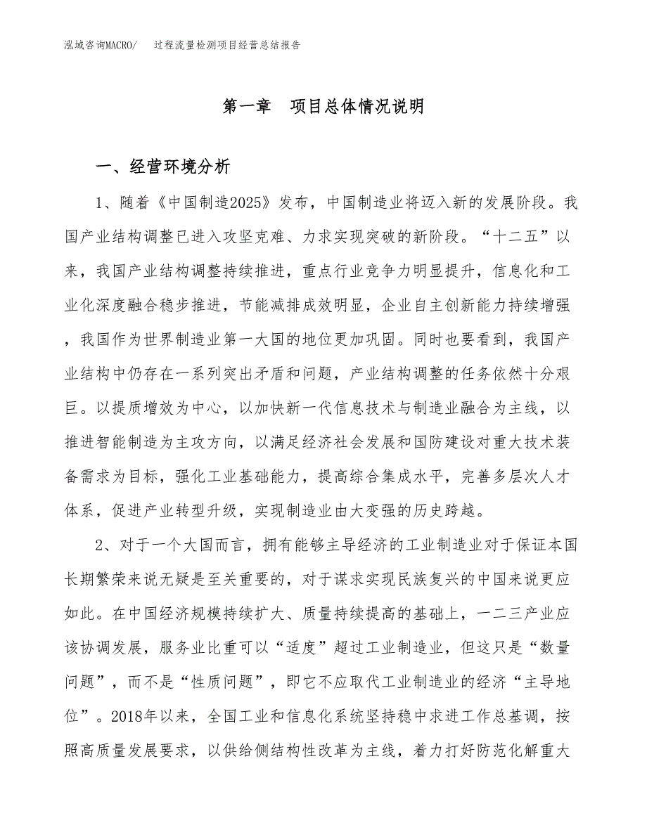 过程流量检测项目经营总结报告范文模板.docx_第2页