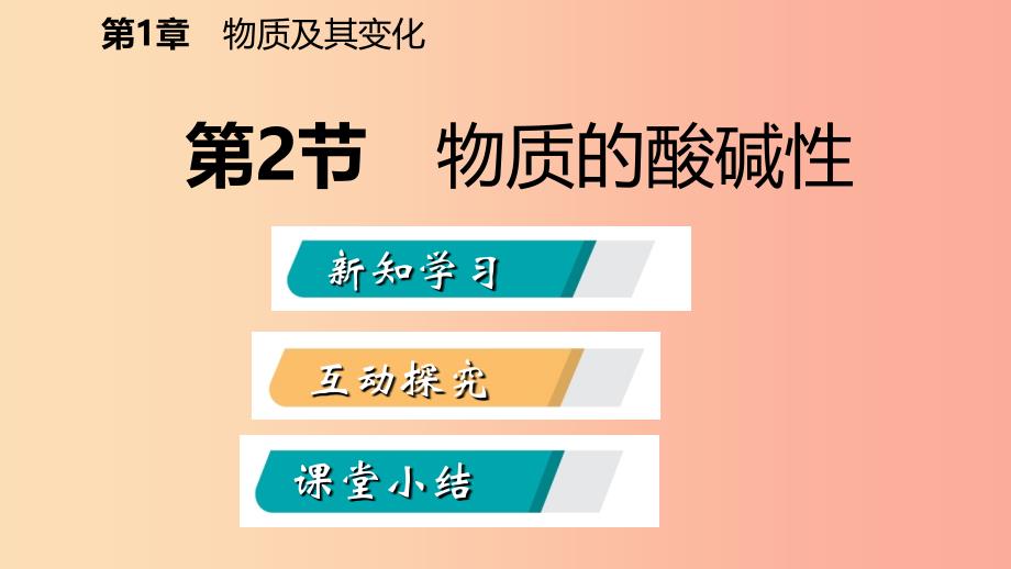 2019年秋九年级科学上册 第1章 物质及其变化 第2节 物质的酸碱性课件（新版）浙教版_第2页