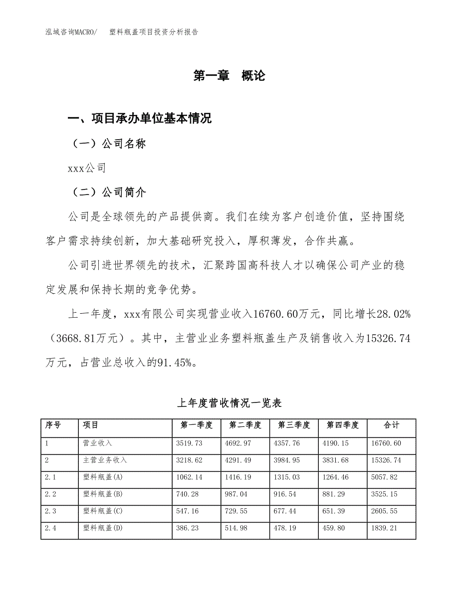 塑料瓶盖项目投资分析报告（总投资14000万元）（54亩）_第2页