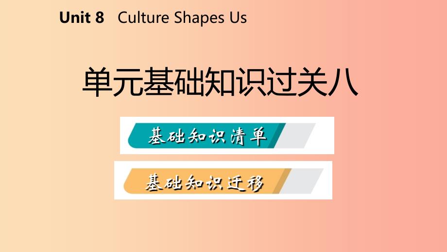 九年级英语下册 unit 8 culture shapes us知识基础过关八课件 （新版）冀教版_第2页