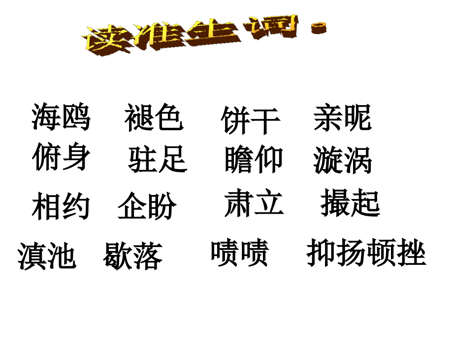 六年级上册 语文课件－21课老人与海鸥（人教新课标）_第3页