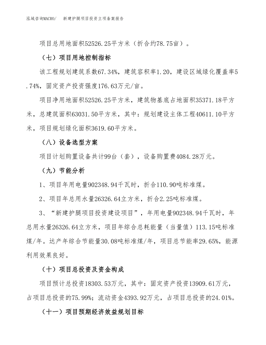 新建护腿项目投资立项备案报告(项目立项).docx_第3页