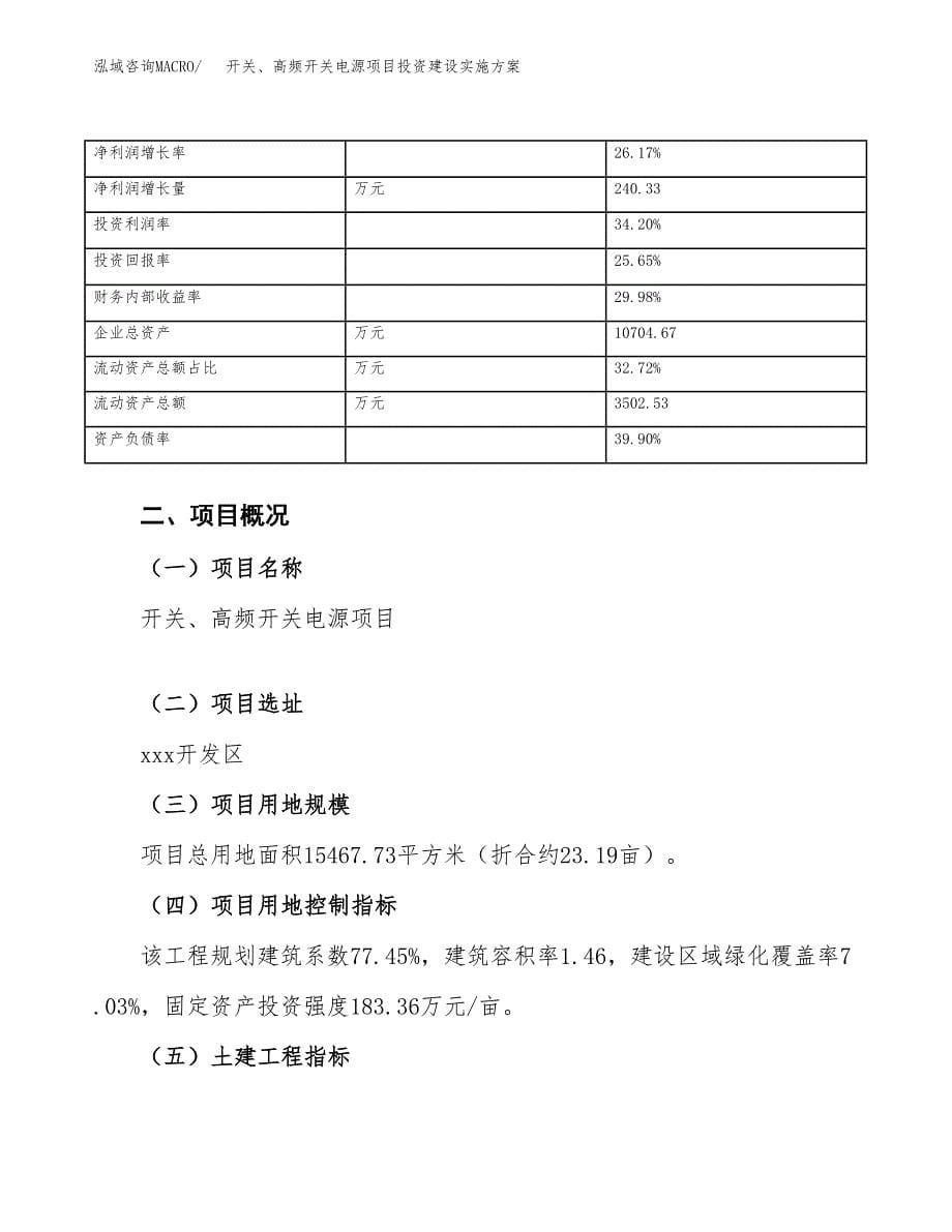 开关、高频开关电源项目投资建设实施方案.docx_第5页