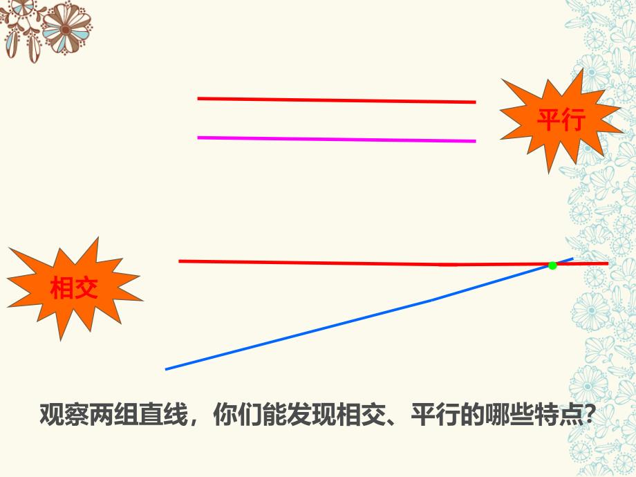 四年级上册数学课件-5相交与平行西师大版_第4页