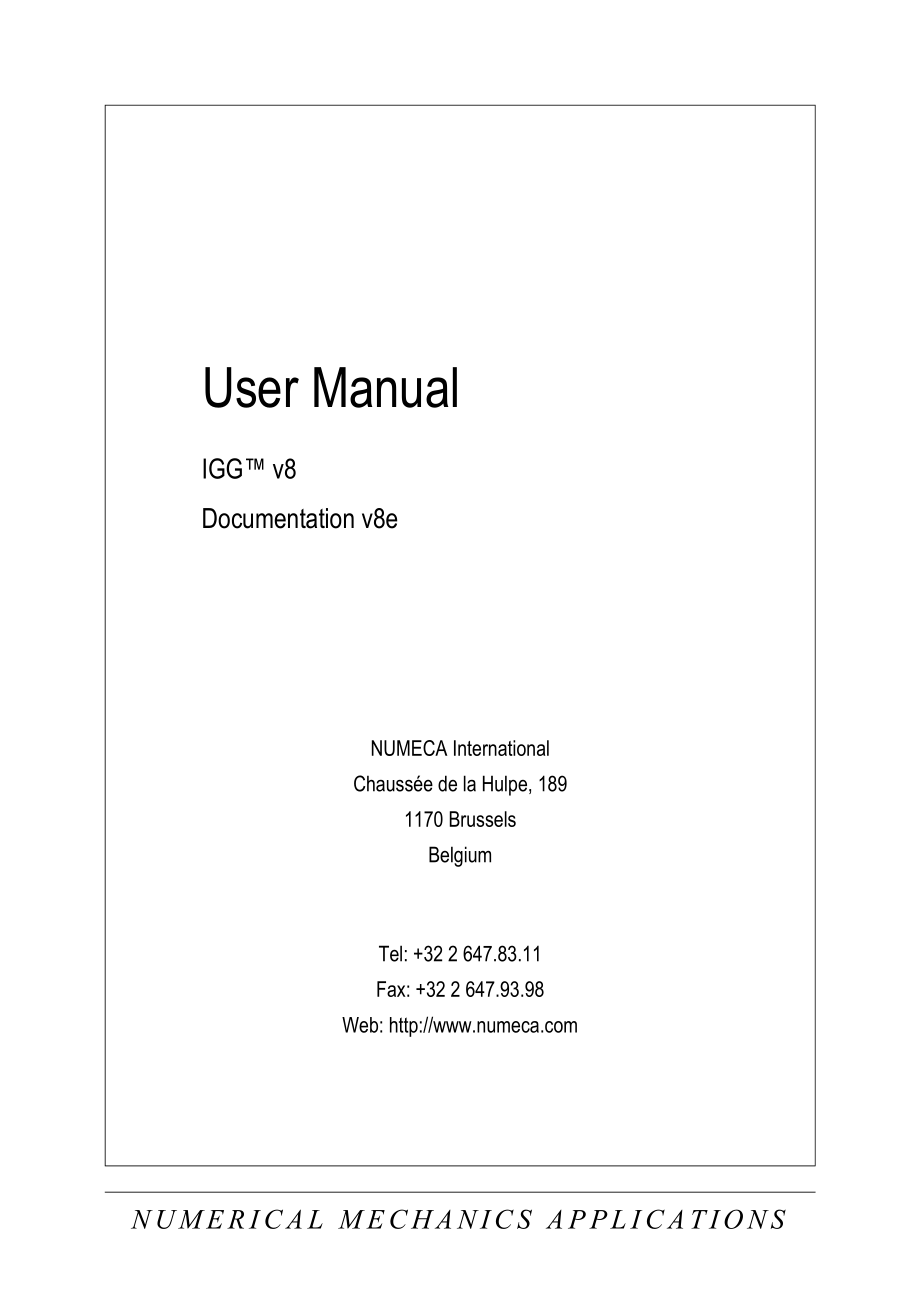 User Manual IGG v8 Interactive Grid Generator_第2页