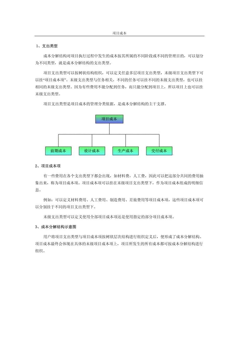 用友U9项目成本用户手册_第5页