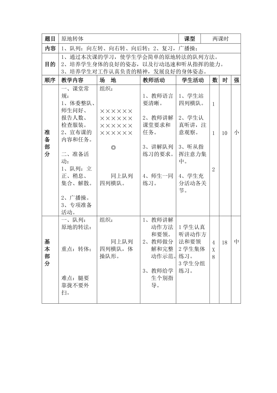 原地转法教案表格_第1页