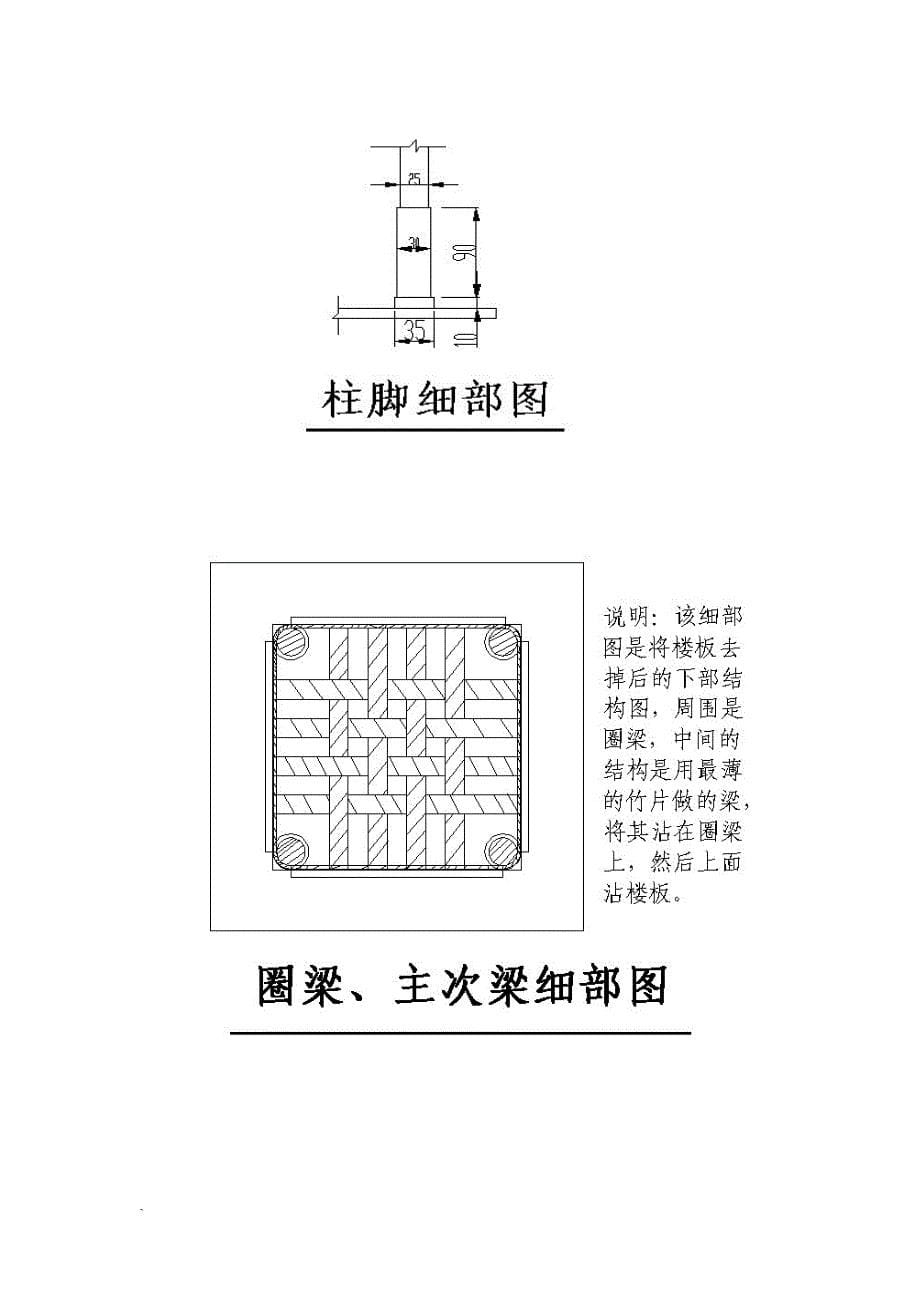 土木工程结构设计大赛设计书-多层竹结构单向抗震模型方案设计与理论分析_第5页