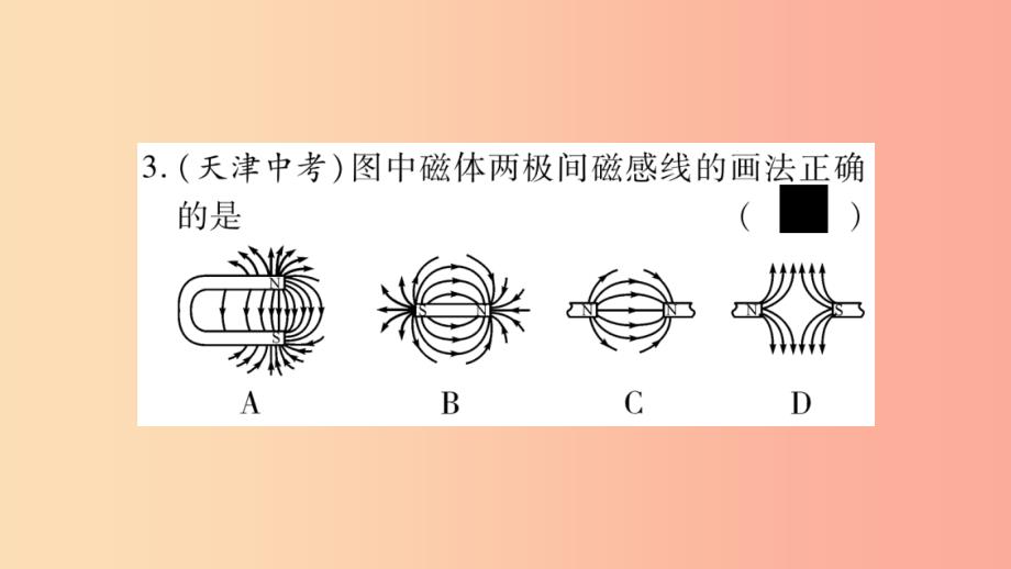 2019年九年级物理全册 双休作业13（第十七章 从指南针到磁浮列车）习题课件（新版）沪科版_第4页