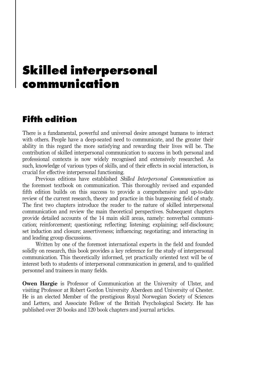 Skilled Interpersonal Communication - Research, Theory and Practice, 5th Edition 2011_第2页
