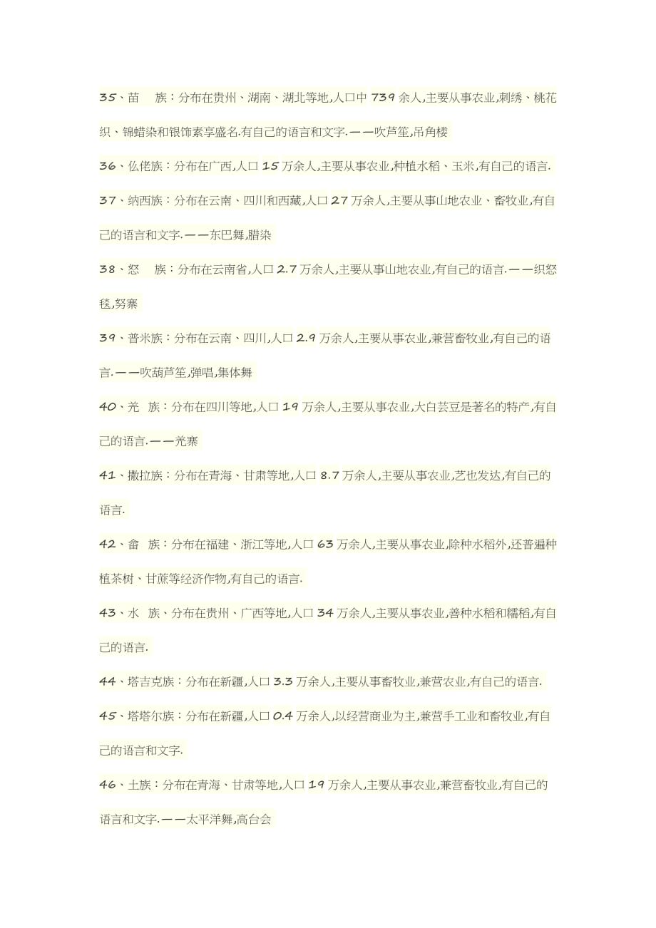 56个民族介绍资料_第4页