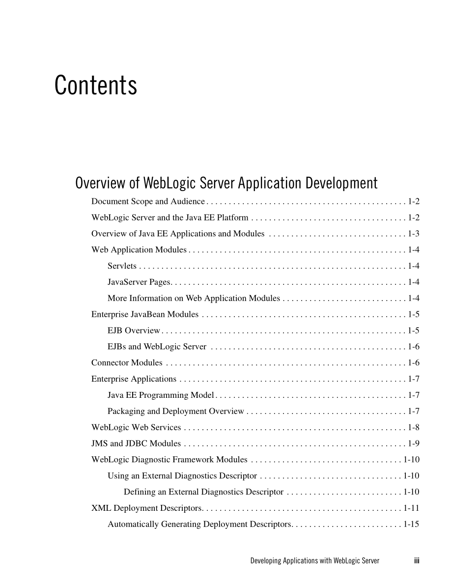 Oracle WebLogic Server Developing Applications with WebLogic Server 10g Release 3 (10.3)_第3页