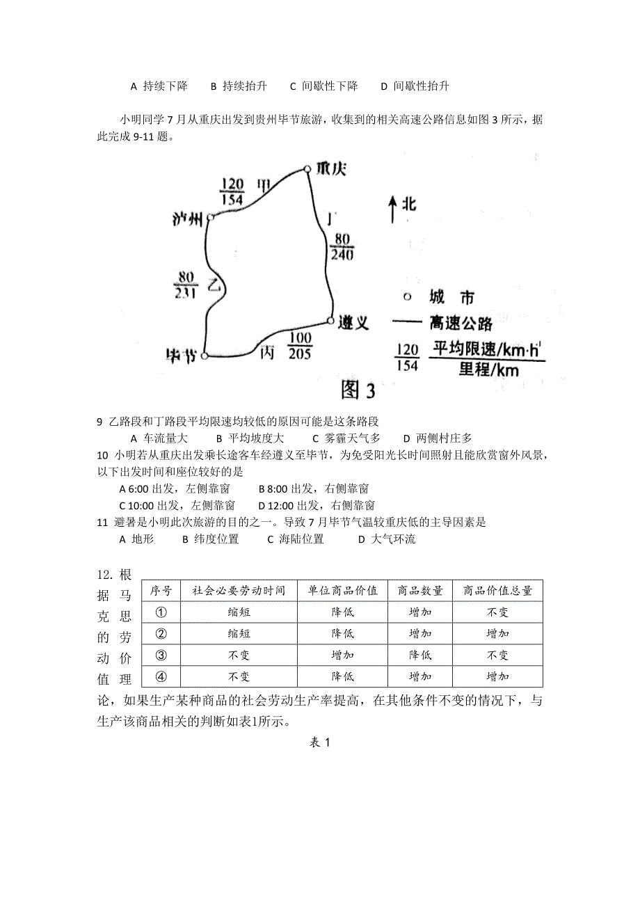 2018年高考文综全国1卷资料_第3页