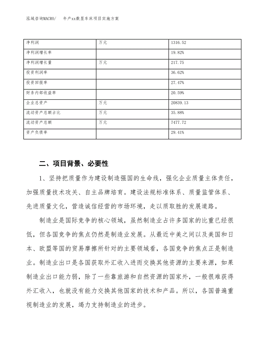 年产xx数显车床项目实施方案模板.docx_第3页