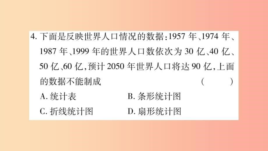 2019秋七年级数学上册第5章数据的收集与整理5.3用统计图描述数据课件新版沪科版_第5页