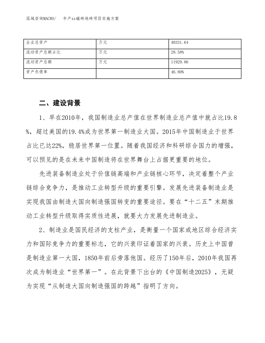 年产xx磁砖地砖项目实施方案模板.docx_第3页