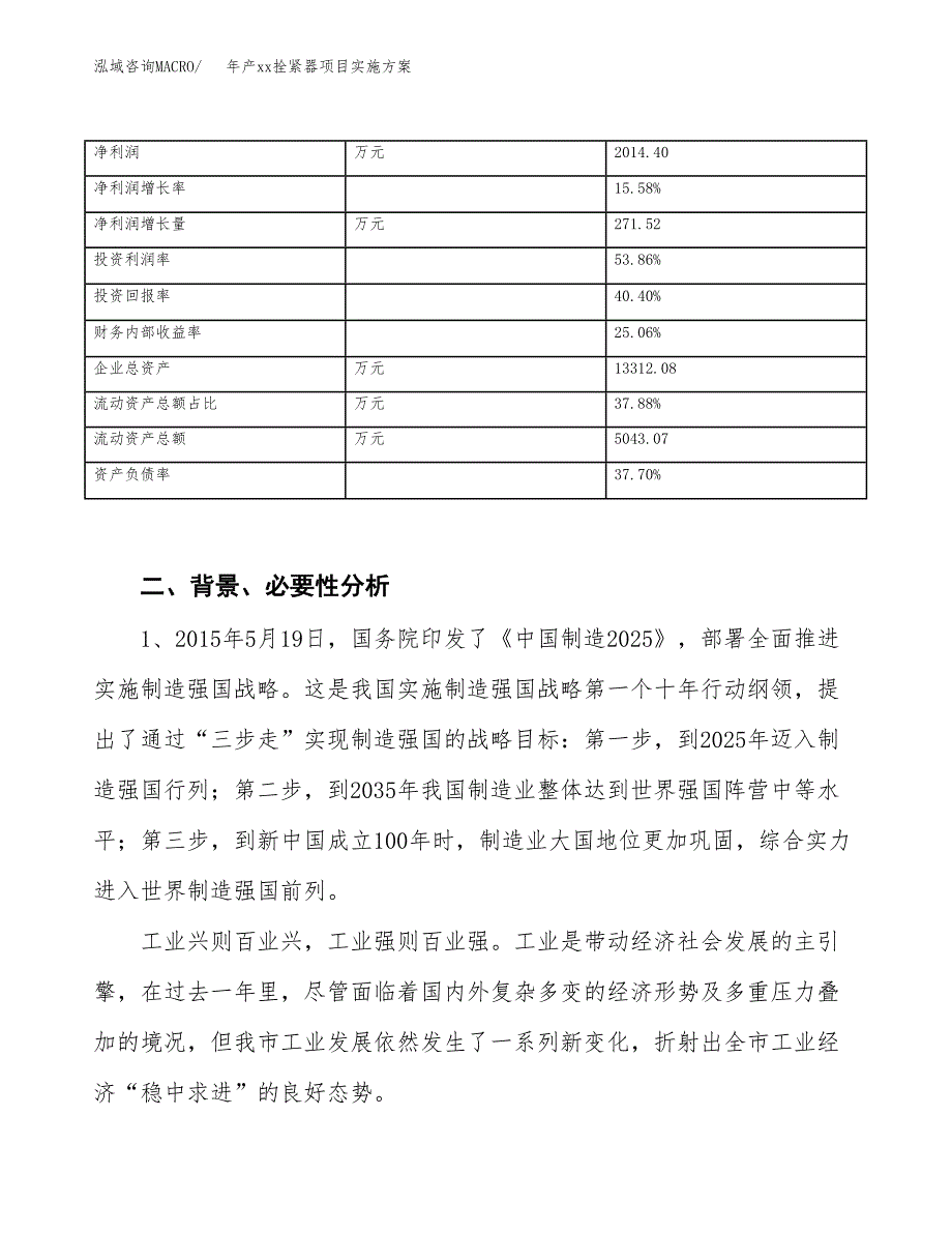 年产xx拴紧器项目实施方案模板.docx_第3页