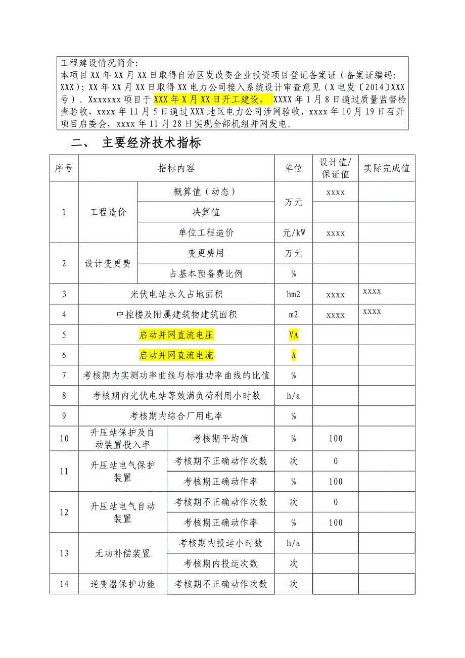 光伏发电 竣工验收总结报告资料_第3页