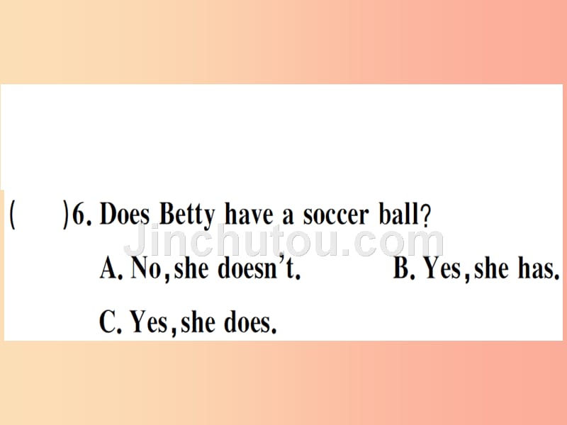 （玉林专版）2019秋七年级英语上册 unit 5 do you have a soccer ball检测卷新人教 新目标版_第5页