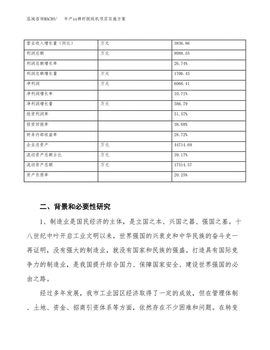 年产xx棉籽脱绒机项目实施方案模板.docx_第3页