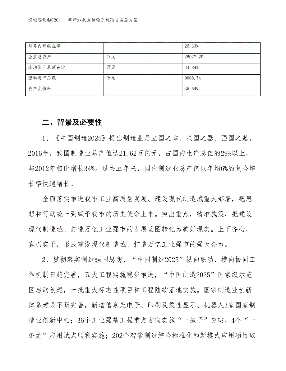 年产xx数据传输系统项目实施方案模板.docx_第3页