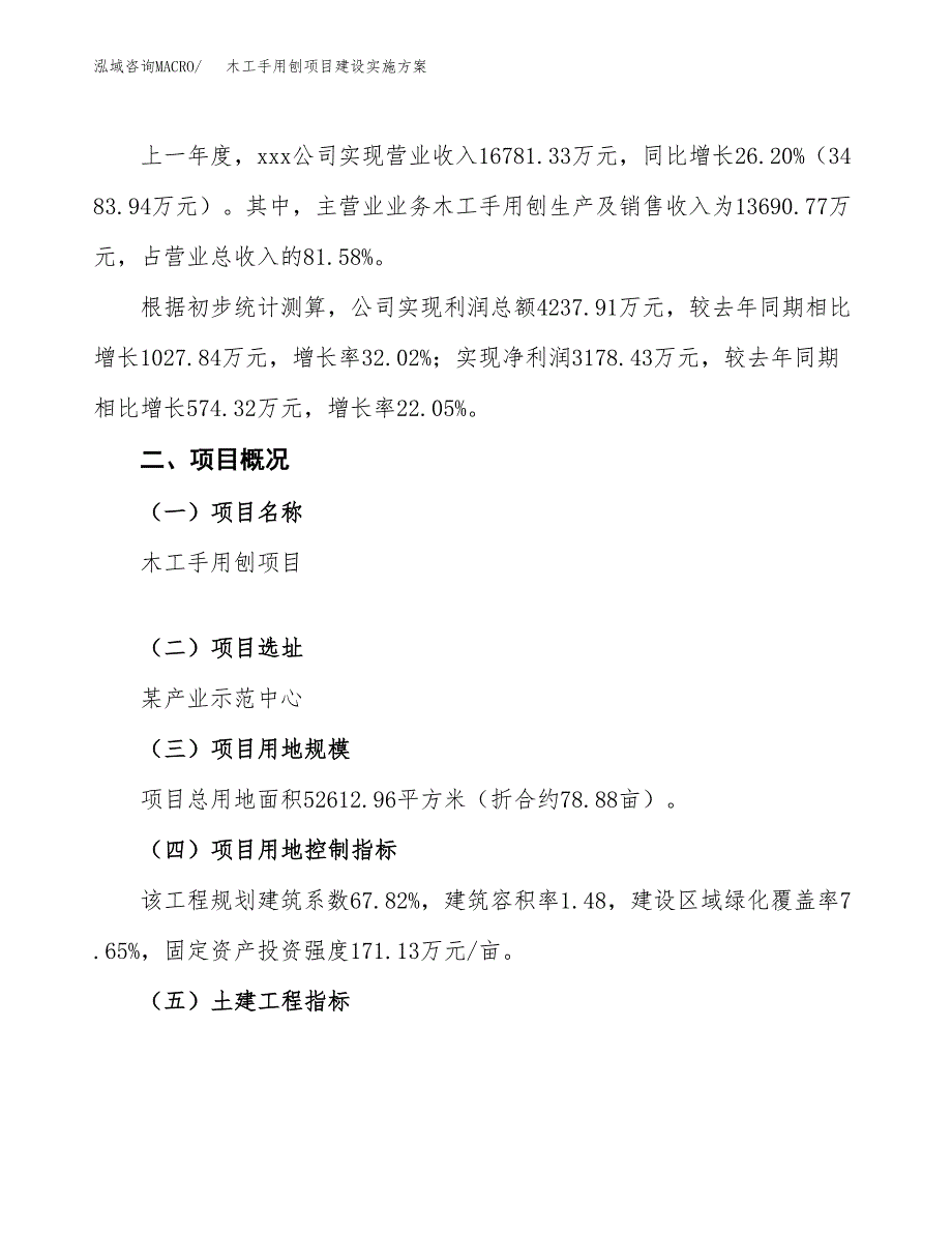 木工手用刨项目建设实施方案.docx_第2页