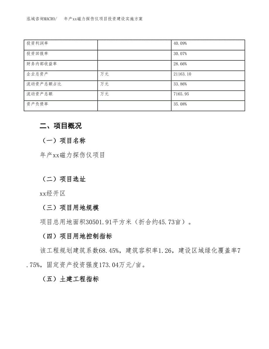 年产xx磁力探伤仪项目投资建设实施方案.docx_第5页