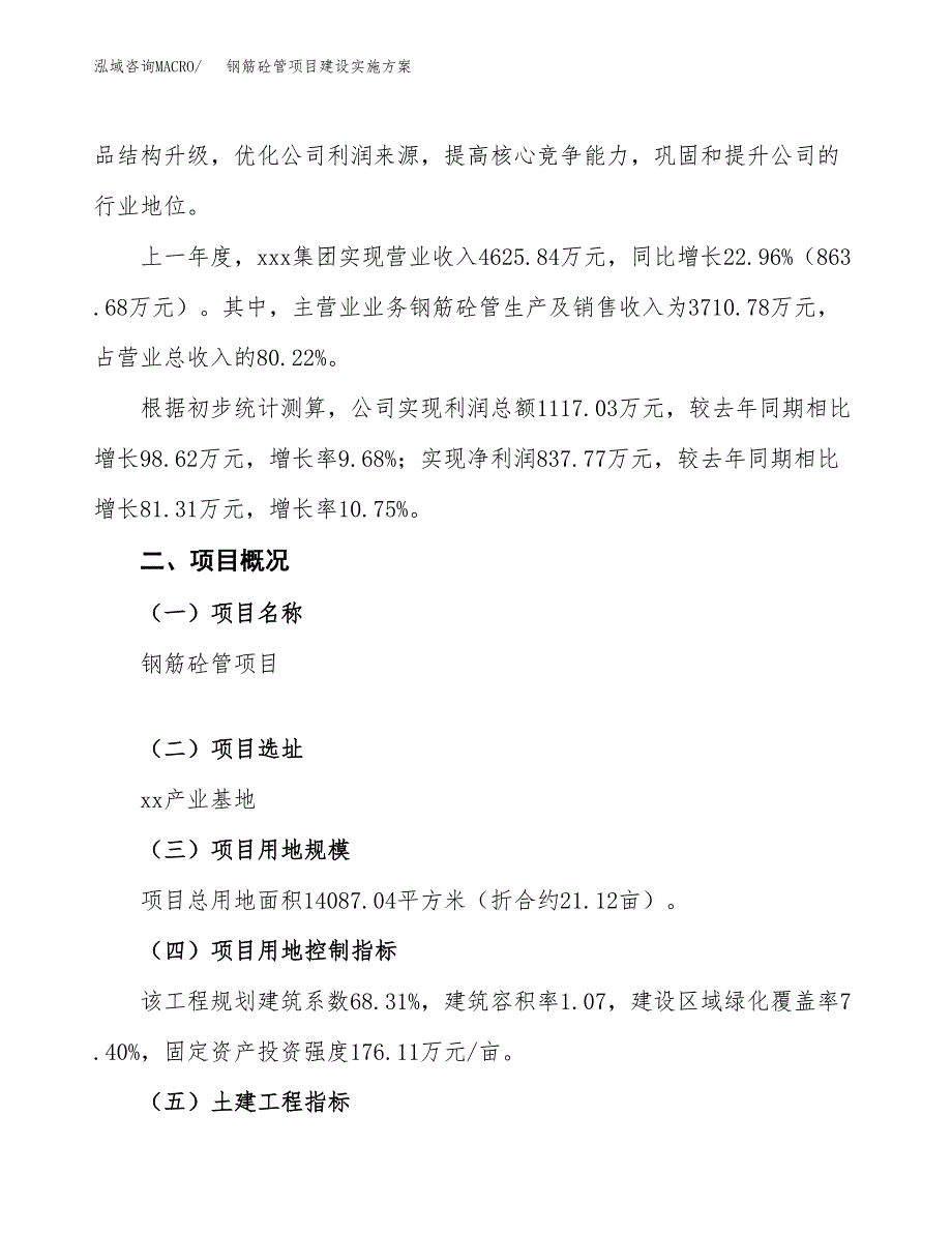 钢筋砼管项目建设实施方案.docx_第2页