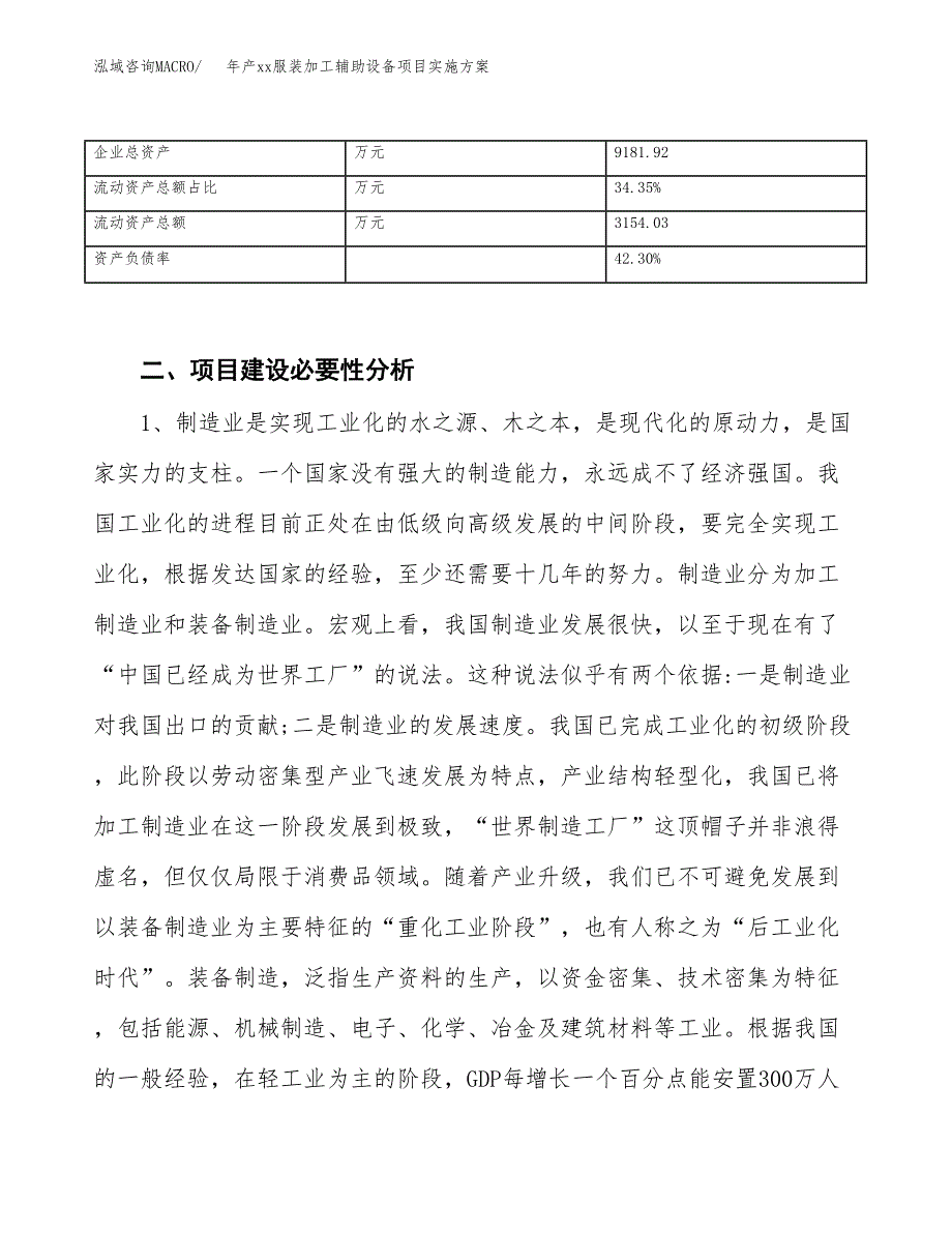 年产xx服装加工辅助设备项目实施方案模板.docx_第3页