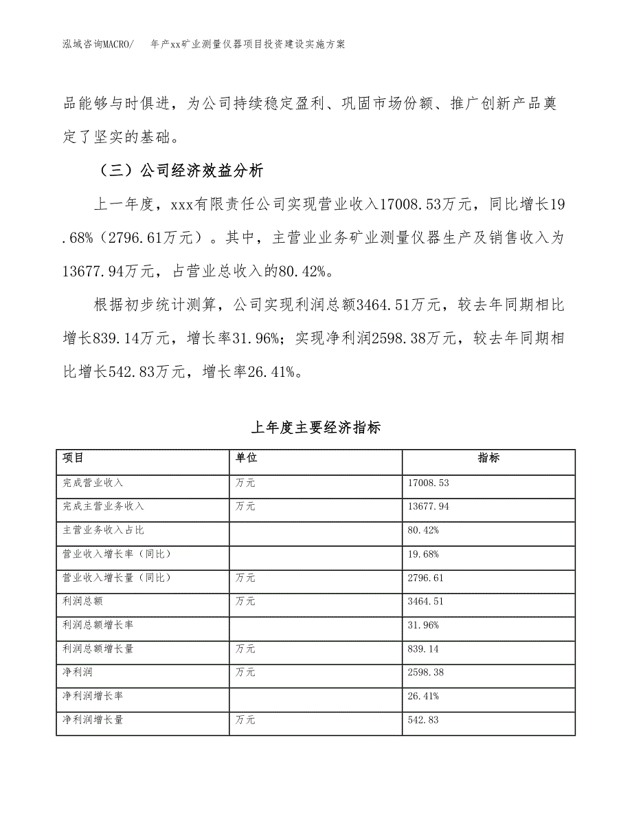 年产xx矿业测量仪器项目投资建设实施方案.docx_第4页