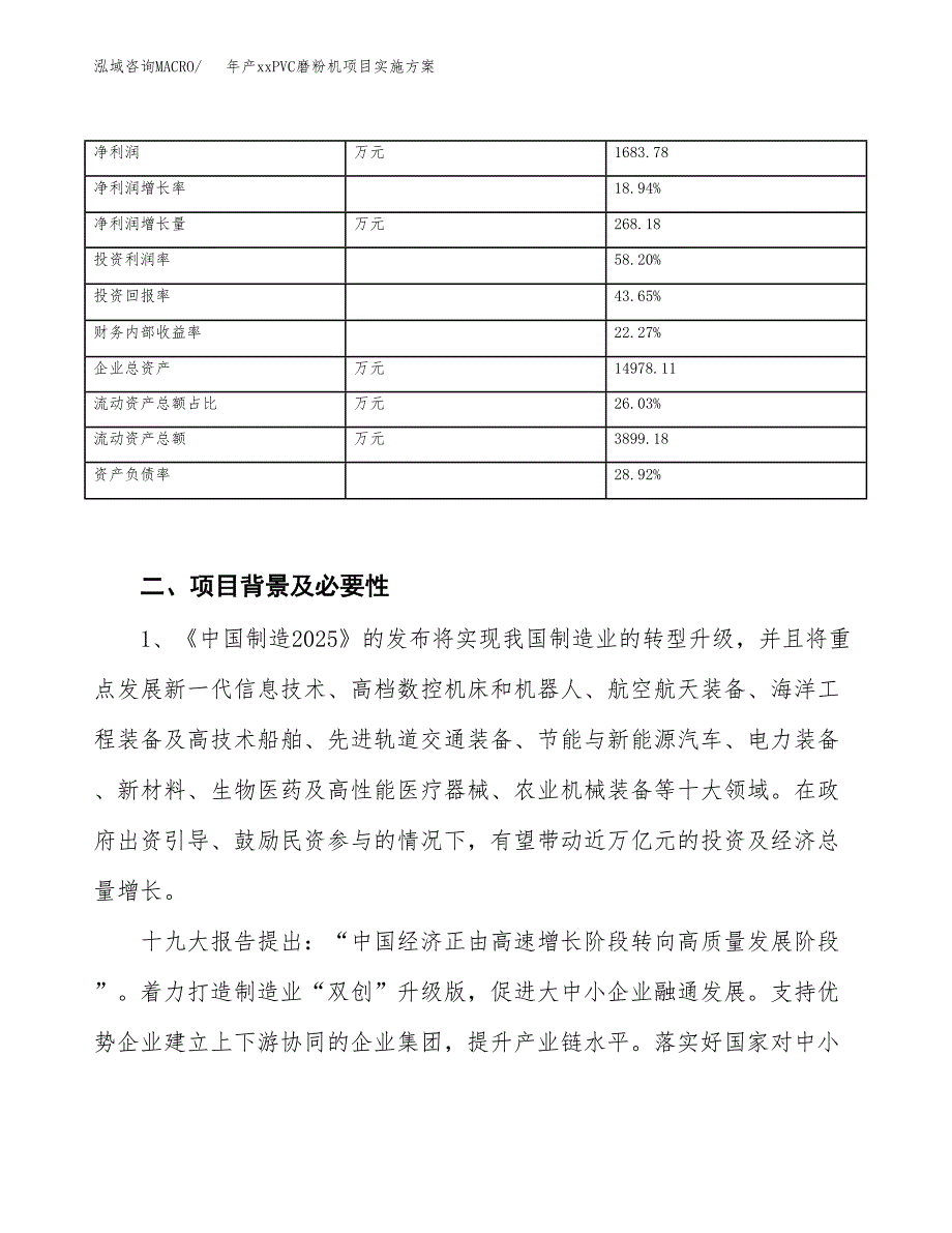 年产xxPVC磨粉机项目实施方案模板.docx_第3页