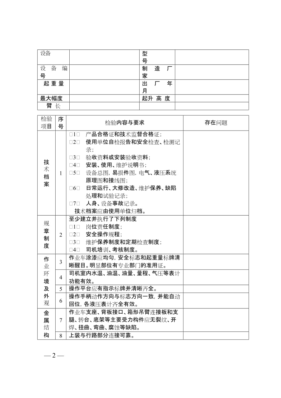 汽车吊自检报告_第3页