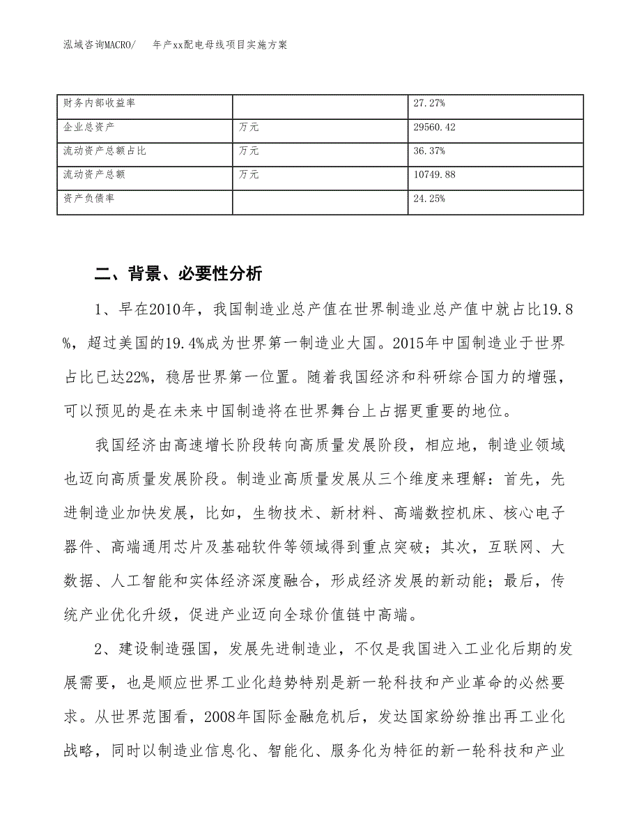 年产xx配电母线项目实施方案模板.docx_第3页