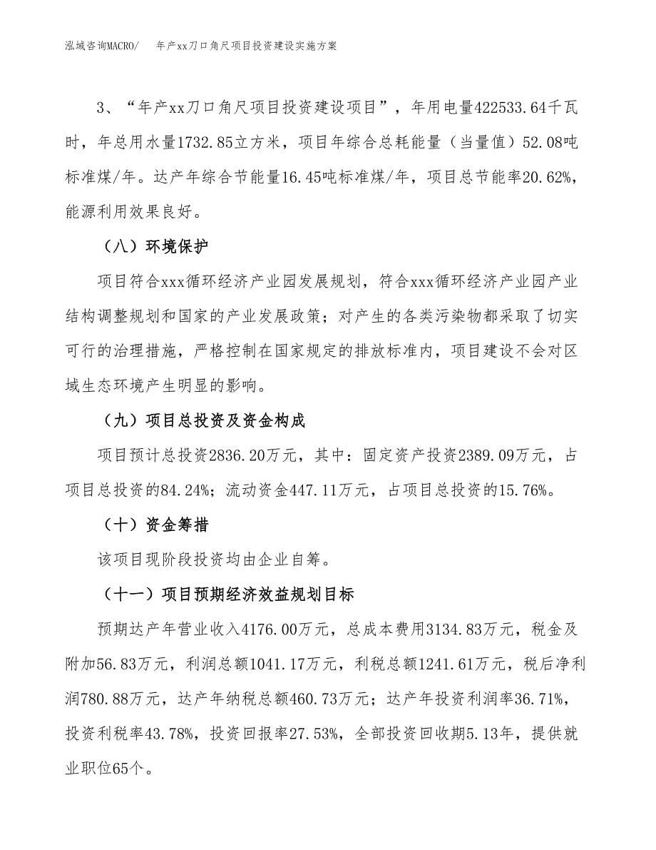 年产xx刀口角尺项目投资建设实施方案.docx_第5页