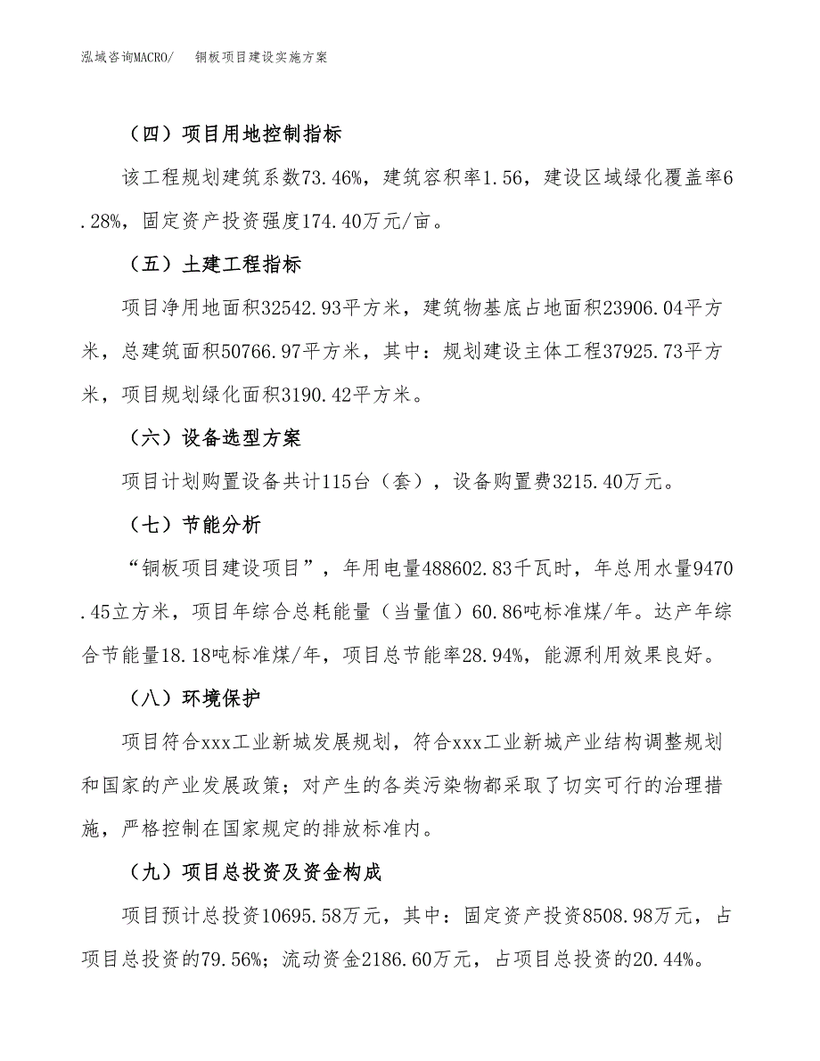 铜板项目建设实施方案.docx_第3页