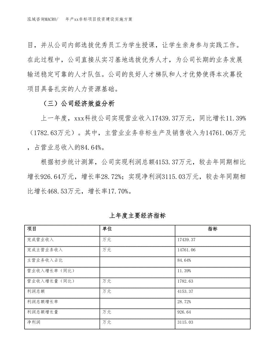 年产xx非标项目投资建设实施方案.docx_第4页