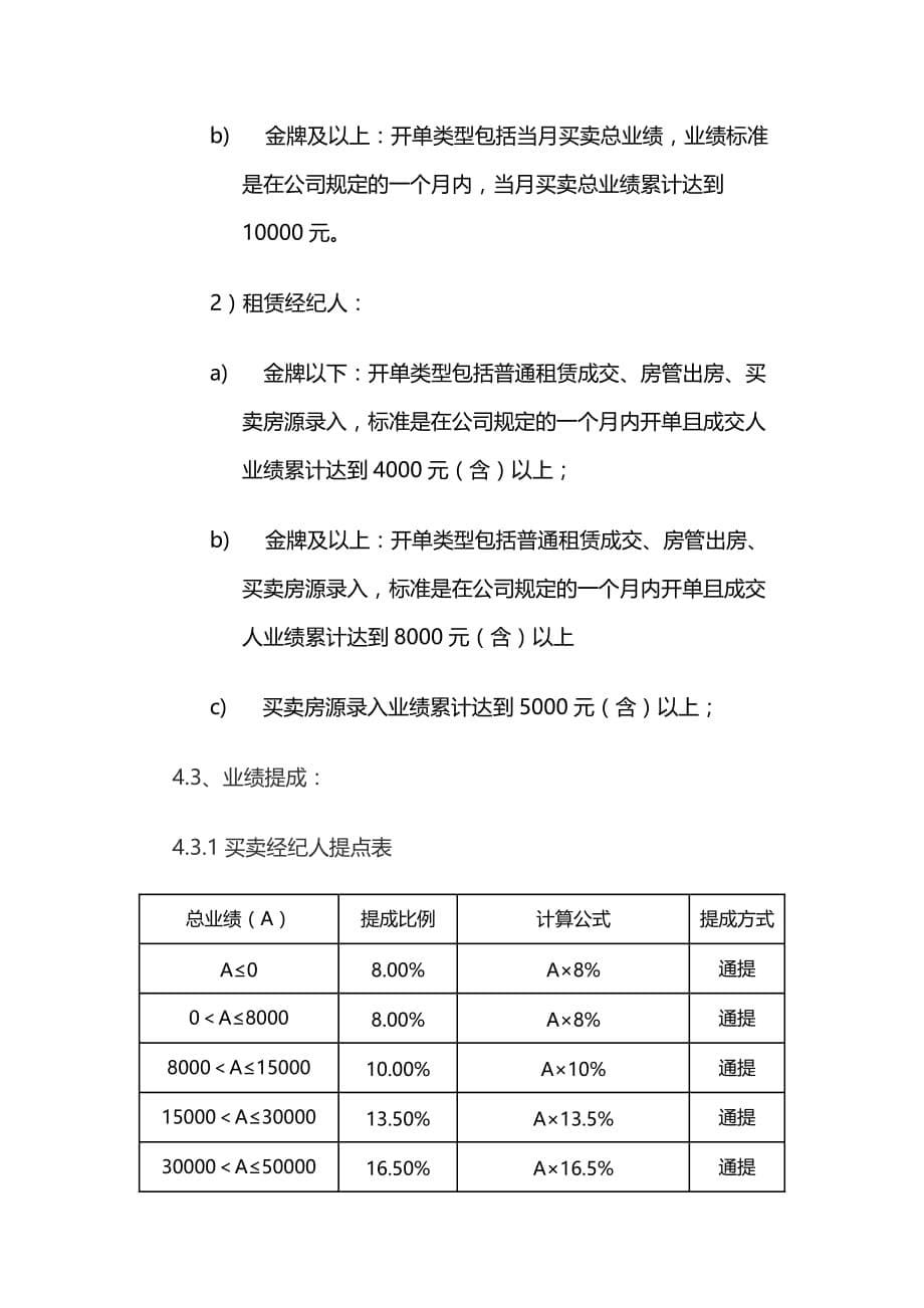 北京我爱我家薪酬管理规定资料_第5页