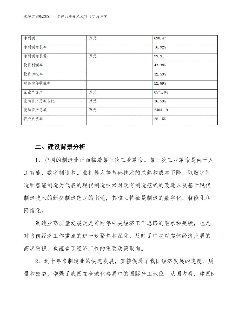 年产xx养禽机械项目实施方案模板.docx_第3页