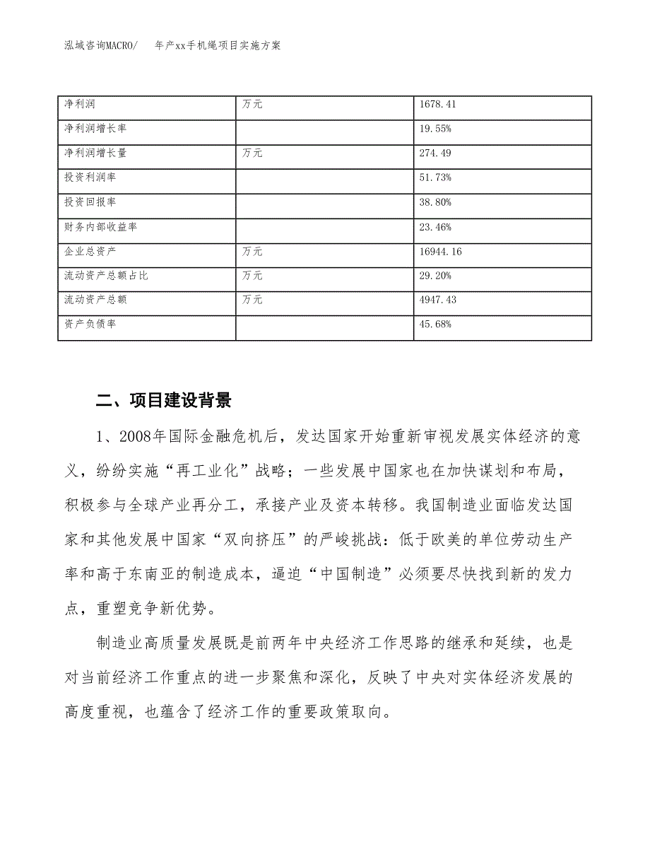 年产xx手机绳项目实施方案模板.docx_第3页