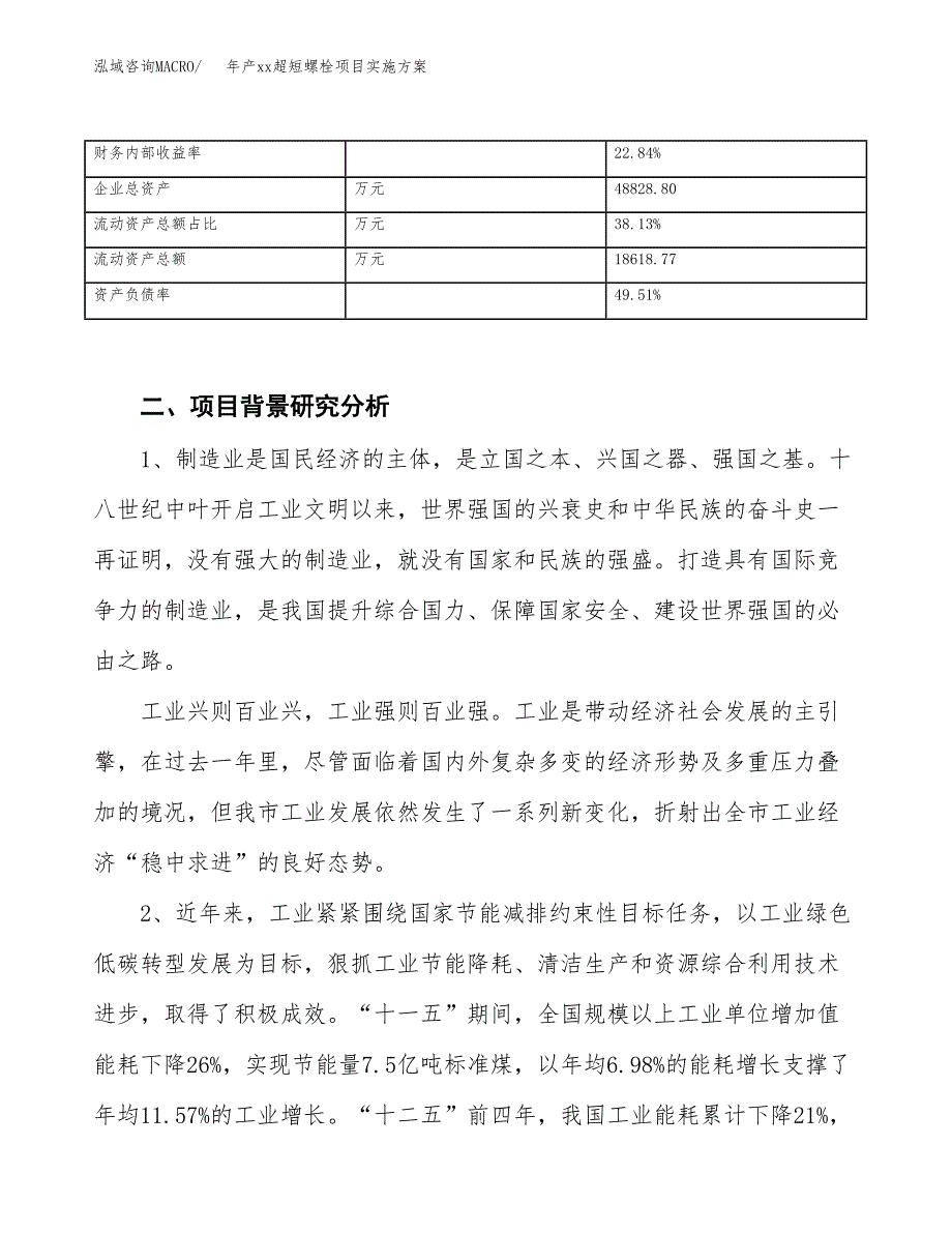 年产xx超短螺栓项目实施方案模板.docx_第3页