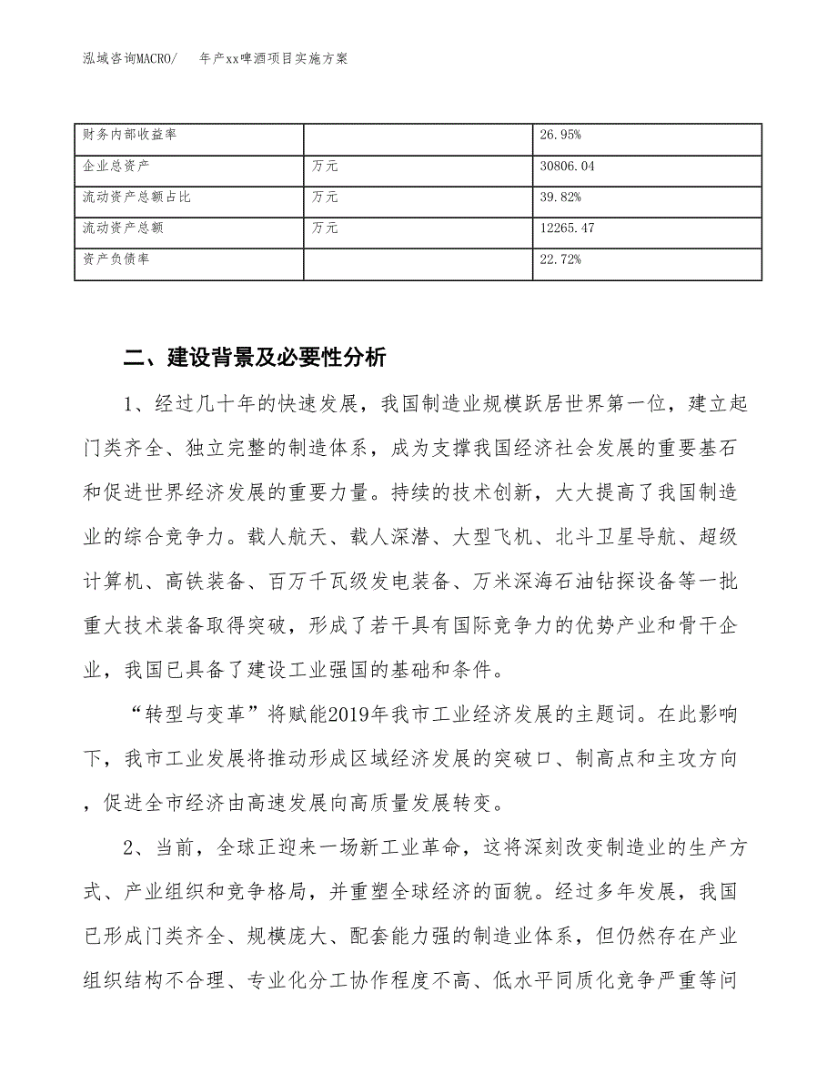 年产xx啤酒项目实施方案模板.docx_第3页